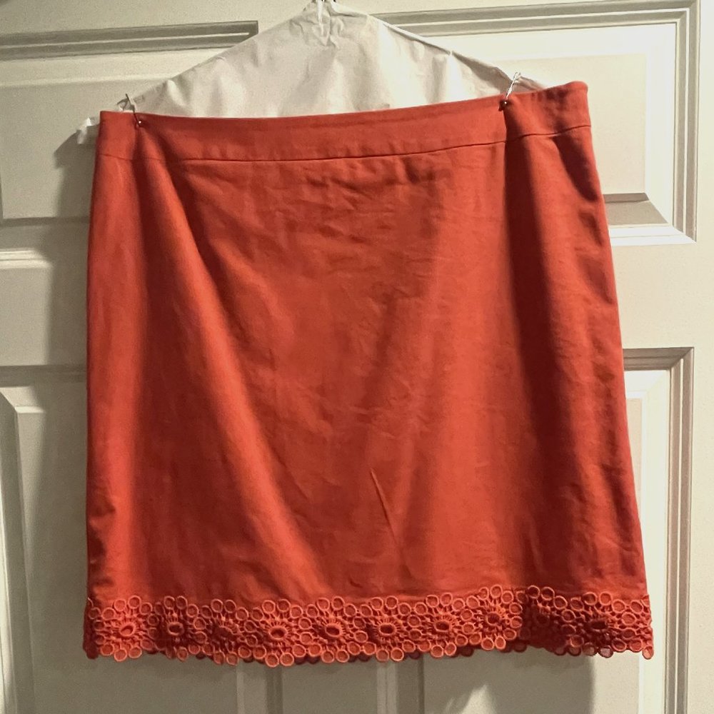 Talbots Skirt Red Coral